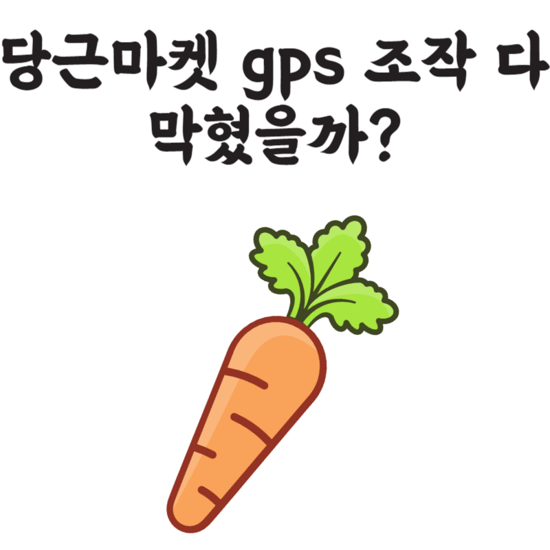 당근마켓 gps 조작